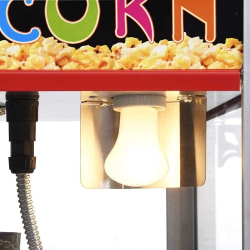 vidaXL Machine à Pop-Corn avec Pot de Cuisson en Téflon Fabricant de Pop-Corn Electrique Restauration Professionnelle Intérieur 1400 W