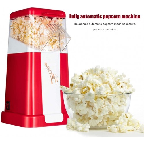 YGLONG Machine Pop Corn Majornaplorn Majorn Majorn Ménage Popcorn Air Popcorn Faire de la Machine Professionnel DIY Poupée de maïs Appareils à Popcorn Color : Red Plug Type : C