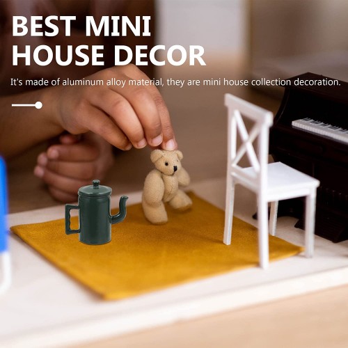 Toddmomy Mini Bouilloire Mini Delicate Mini Maison Décor Mini House Accessoire
