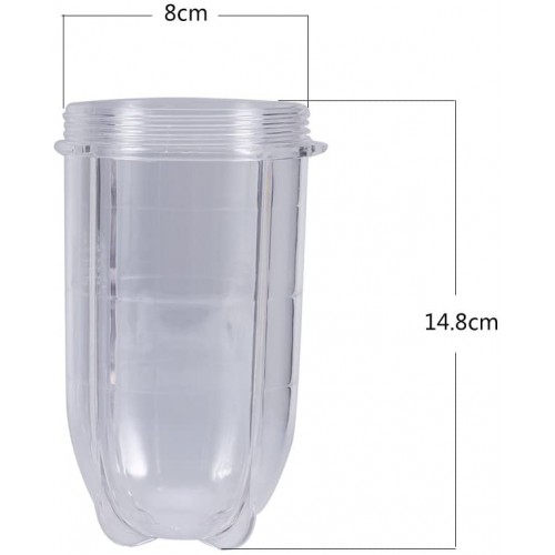 Grande tasse courte en plastique grande ou courte tasse transparente tasse mélangeur presse-agrumes pièces de rechange accessoiresTall cup