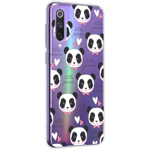 Oihxse Silicone Crystal Coque pour Xiaomi Redmi 4X Ultra-Thin Transparente Gel TPU Souple Etui Design Motif Mignon Panda Protection Antichoc Housse Bumper Panda A9