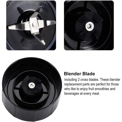 Viccilley Blender Blade-2Pcs 250W Cross Blade Blender Juicer Accessoires de Rechange Pièces