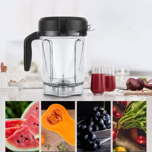 Conteneur de mélangeur Conteneur transparent de tasse de mélangeur de nourriture cuisine de maison ou de restaurant pressant des jus de fruits et de légumes pour le récipient de Vitamix 64oz