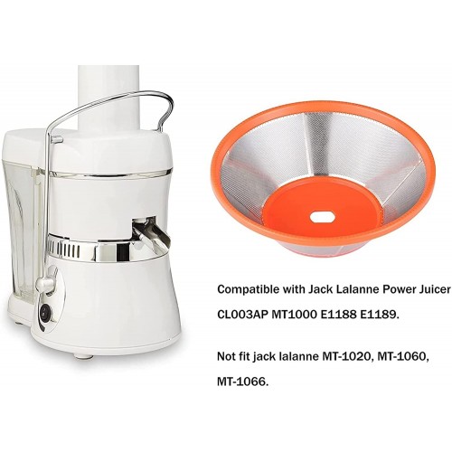 XINGFUQY Panier de filtre à presse-agrumes de remplacement Compatible avec Jack Lalanne Power Juicer CL003AP MT1000 E1188 E1189 Pièces de repultion