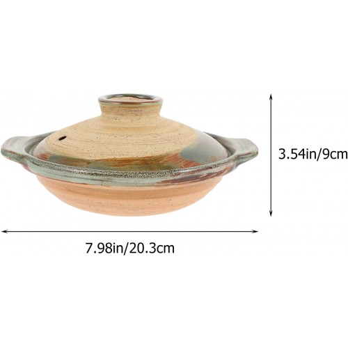 Luxshiny Poulet braisé riz Pot à haute température Résistance au riz en céramique Faitout