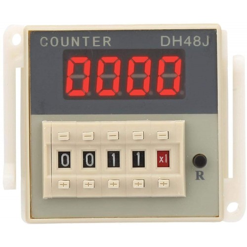 Relais de compteur numérique relais de compteur LCD compteur électronique O111ROM à affichage à 8 broches en plastique pour la communication à distance24VAC DC