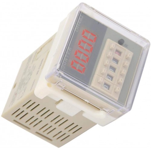 Relais de compteur numérique relais de compteur LCD compteur électronique O111ROM à affichage à 8 broches en plastique pour la communication à distance24VAC DC