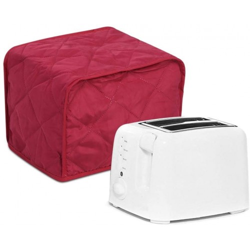 Toaster Cover Dust Proof Bread Machine Cover Machine Protector Kitchen Appliances Cover for 2-Slices Bread Machine Kitchen Household AppliancesVin rouge
