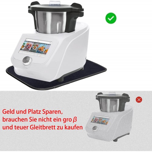 LiangMai Planche coulissante pour Monsieur Cuisine Connect MCC Accessoire pour robot de cuisine Noir Slip Pad patins patins patins de cuisine Plan de travail Protection Accessoires
