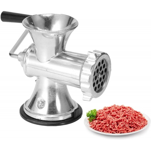Hachoir à viande alliage d'aluminium robuste manuel puissant hachoir à viande épices végétales broyeur de poivre accessoire de farce de saucisse pour la cuisine à domicile