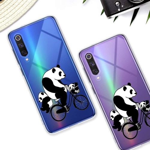 Oihxse Silicone Crystal Coque pour Xiaomi Redmi 4X Ultra-Thin Transparente Gel TPU Souple Etui Design Motif Mignon Panda Protection Antichoc Housse Bumper Panda A10