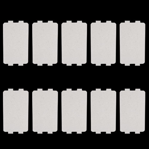 RtottiM 10 Pièces Mica Plaques Feuille 11.6 x 6.4 cm Mica Pièces de Rechange Plaque de Réparation pour Four à Micro-Ondes Plaque Mica Micro Ondes Universelle