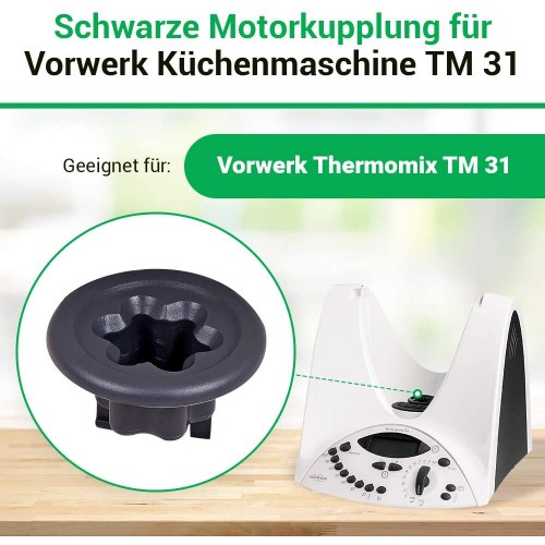 Entraineur noir pour robot culinaire Thermomix Vorwerk TM31 accessoire pièce détachée TM 31