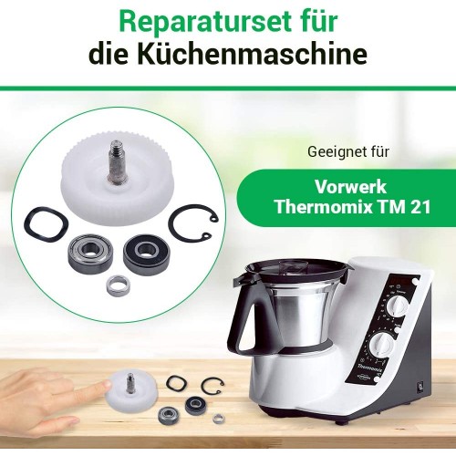 Kit de roulements pour robot de cuisine TM 21 TM21 Kit de transmission de pignons et roulements à billes Vorwerk TM21