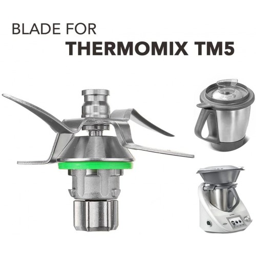 POPTONG Couteau Lame de rechange en acier inoxydable pour robot culinaire Thermomix TM5 avec joint