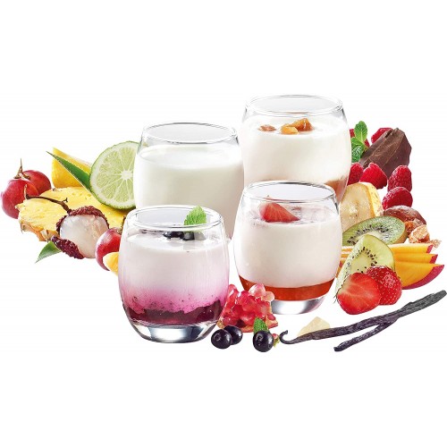 MOULINEX YG229510 Yogurteo Yaourtiere 7 Pots Rouge et Blanc