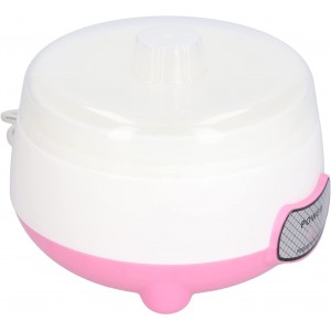 Prise européenne 220V Rose yaourtière entièrement Automatique à Fermentation à température constante Machine de yaourtière Rose pour Cuisines pour Maisons