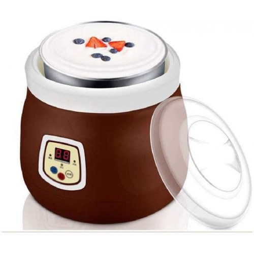 SJYDQ Automatique Yaourt Automatique Machine électrique Yaourtière Mini yogourt Portable Machine de Fabrication Contenant de Plastique appareils ménagers de Cuisine