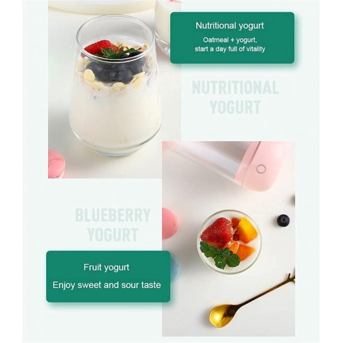 Yaourtière yaourtière portable USB avec doublure en verre automatique machine de fermentation de la crème aigre verte